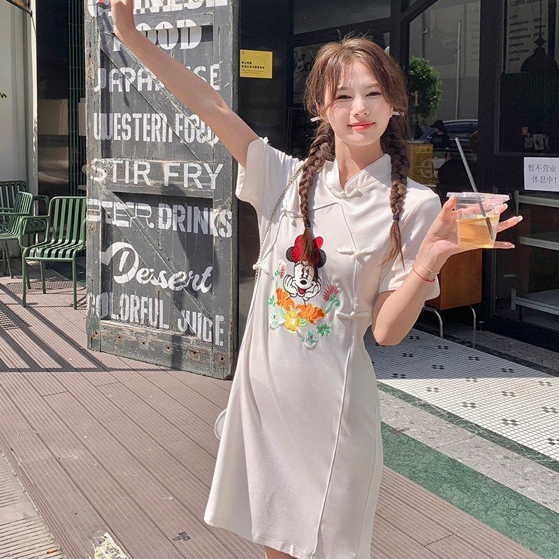 【现货】新中式改良旗袍连衣裙刺绣P115-K165,女装汉服/婚纱/旗袍/礼服,2C081