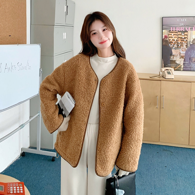 【新款】两面穿加厚羊羔毛外套2C131-623-P175K258,女装短外套,2C131