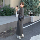 ootd穿搭休闲运动卫衣套装女春秋2025超火好看减龄慵懒长裙两件套，女装套装/套裙，2C203