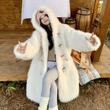 现货2025冬季奶呼呼羊羔毛加棉外套2C053/款号712/P215/K318，女装皮草，2C053