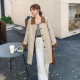 现货！2025秋装新款气质复古撞色风衣外套女2C325-513P160K238，女装风衣，2C325