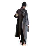 【新款】已出货有买家秀双面羊驼绒混色长毛大衣P285K418，女装毛呢外套，2C333