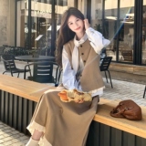 现货新款马甲半裙衬衫三件套2D035-25085P195K288，女装套装/套裙，2D035