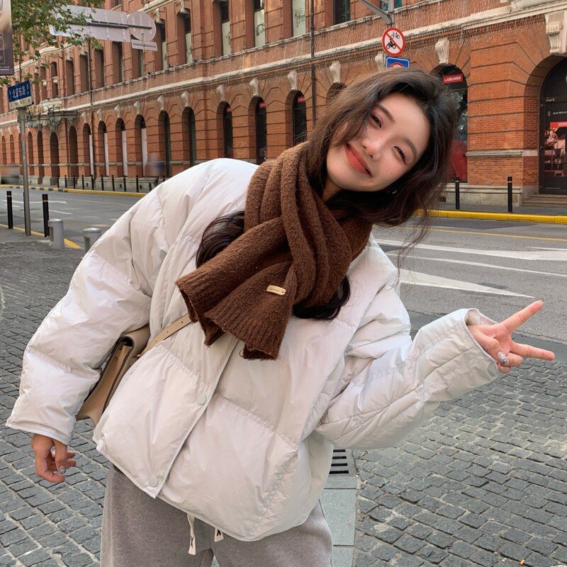 【冬装现货！】韩系围脖可拆卸90绒羽绒服2C260-D027-P245-K358,女装羽绒服,2C260