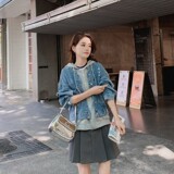【新款档口现货】2025秋装女装休闲牛仔外套266，女装短外套，2C266