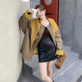 休闲披肩宽松风衣外套女春秋2025新款独特超好看小个子高级感大衣，女装风衣，2C159