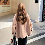 【新款现货】主推牛仔拼接皮毛一体羊羔毛外套2C131-635-P185K268，女装短外套，2C131