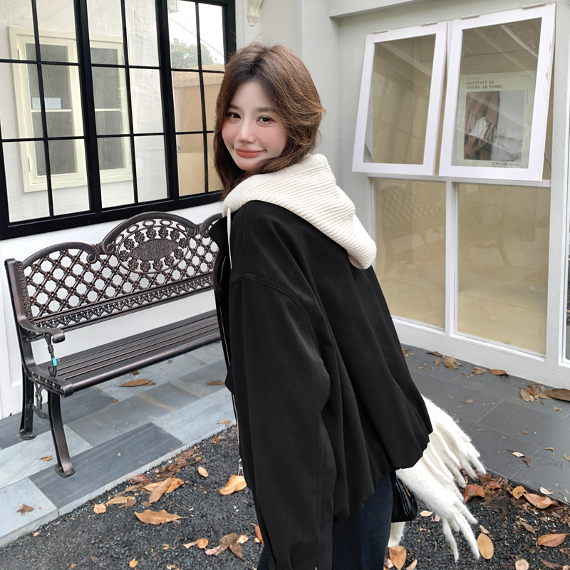 新品2025新款女装冬装安可拉红皮衣加绒外套266-p180-k260,女装棉衣/棉服,2C266