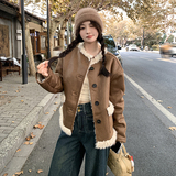 24年时尚双面穿皮毛一体外套P195，女装皮草，2C291