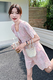 【现货】新中式风两件套阔腿裤套装P145-K195，女装套装/套裙，2C081