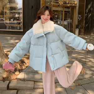现货！新款 奶呼呼蓝色90白鸭绒羽绒服8680-P295-K428图片