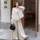 2026新款春装新中式小香风刺绣提花短外套2D009-2579P175K248，女装短外套，2D009