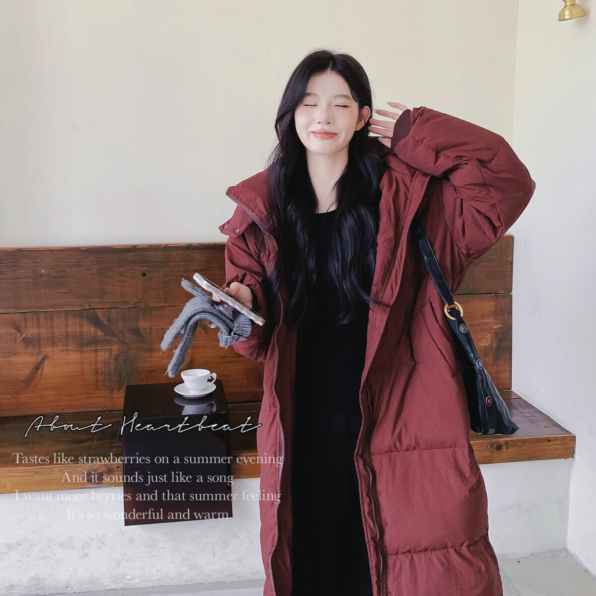【大货已出】大被子长款卡其绿 可拆卸连帽羽绒服6689-P295-K448图片