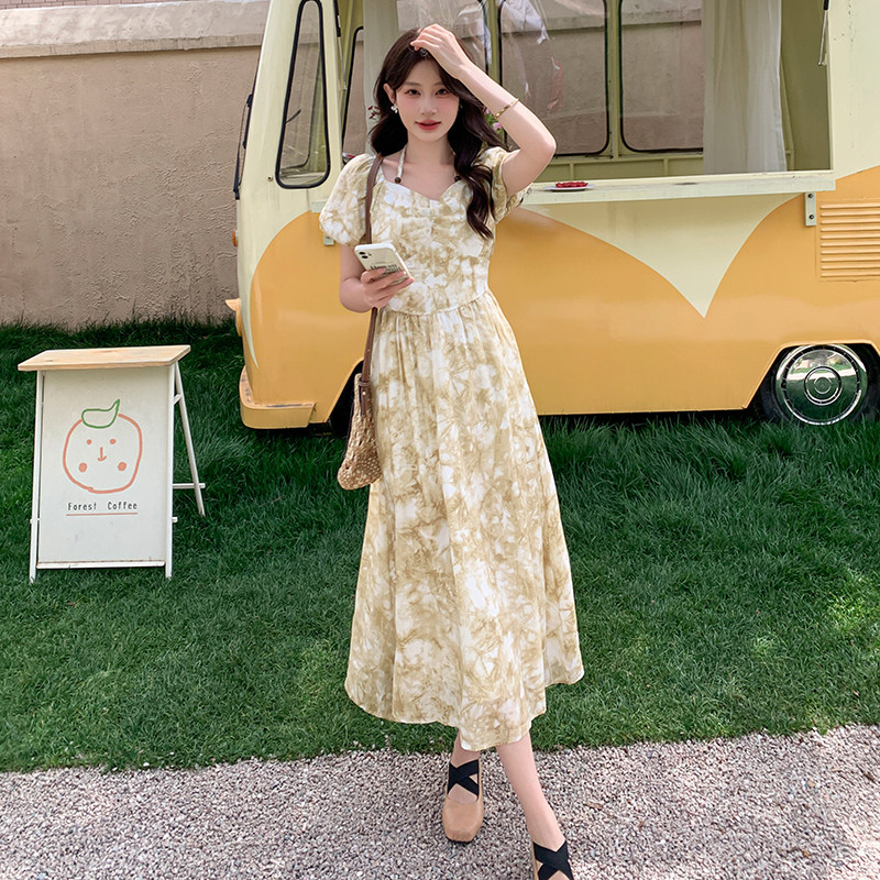 【新款】印花夏季连衣裙中长款2D111-A682P130K188,女装连衣裙,2D111