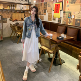 【bao款现货】2025新款秋装女装新中式牛仔外套266-P125-K178，女装短外套，2C266