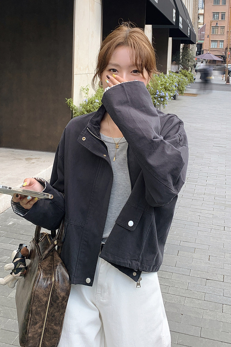 现货小个子短款工装外套秋季新款2C206-L21-P135-K188,女装短外套,2C206