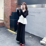 【新款已出货】高品质撞色上衣半身裙两件套2C131-676-P145K208，女装套装/套裙，2C131