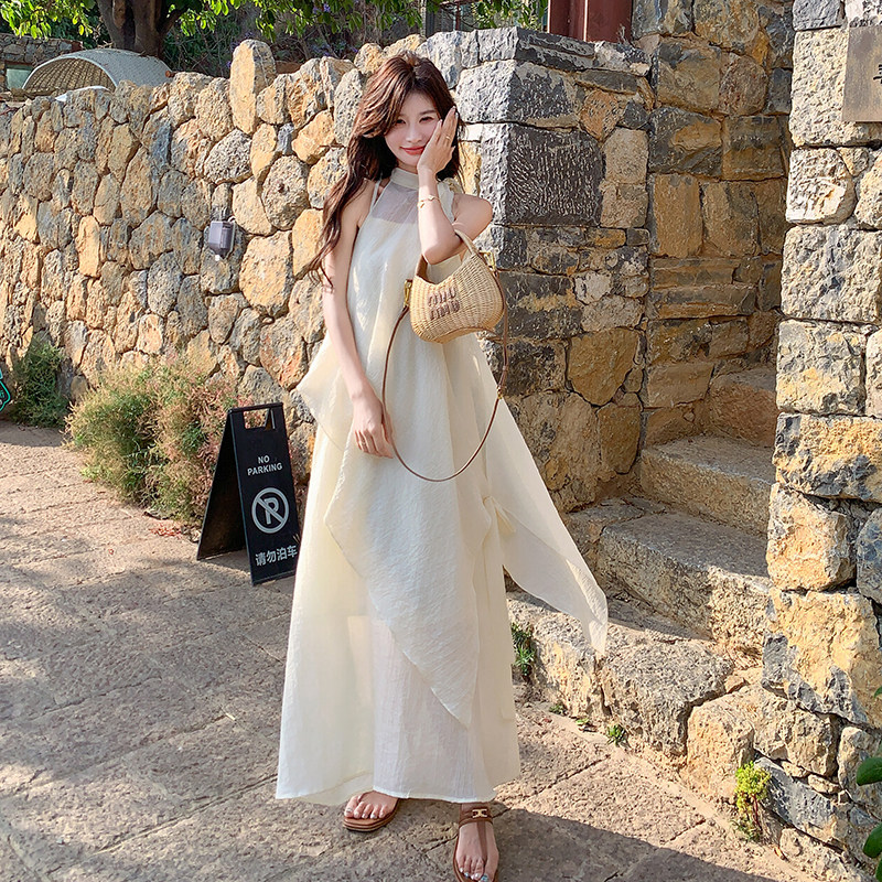 现货吊带背心两件套连衣裙2C122-2545-P145-K208,女装连衣裙,2C122