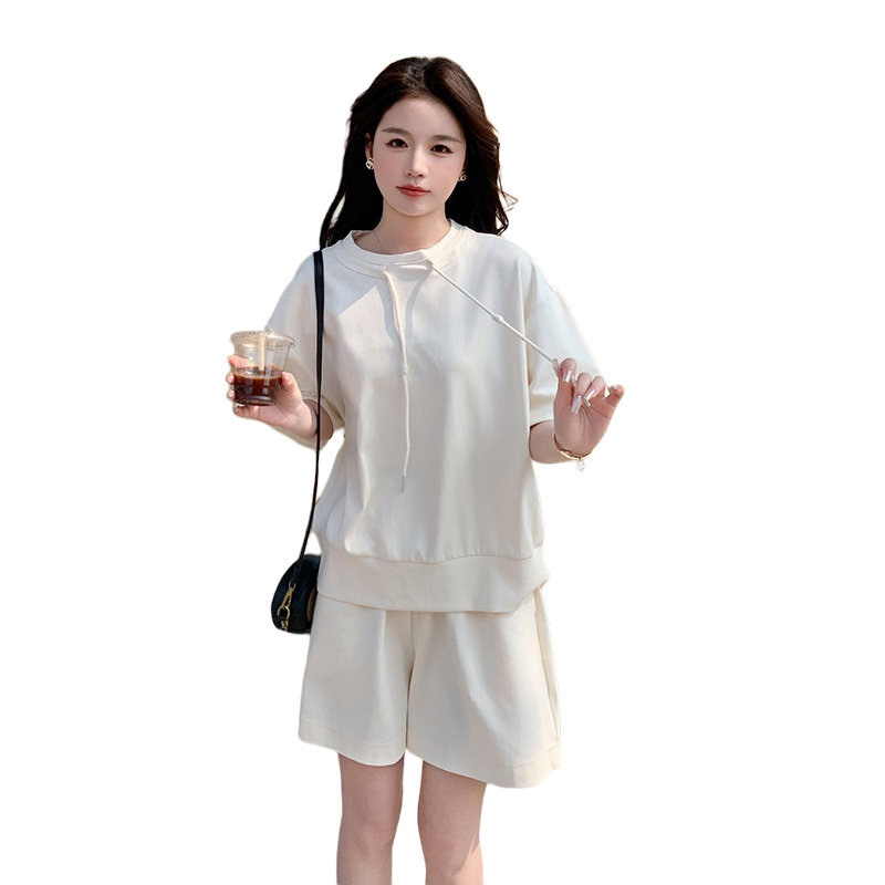 【夏季现货】时尚减龄宽松简约卫衣套装088-6612p135k188,女装套装/套裙,2C088