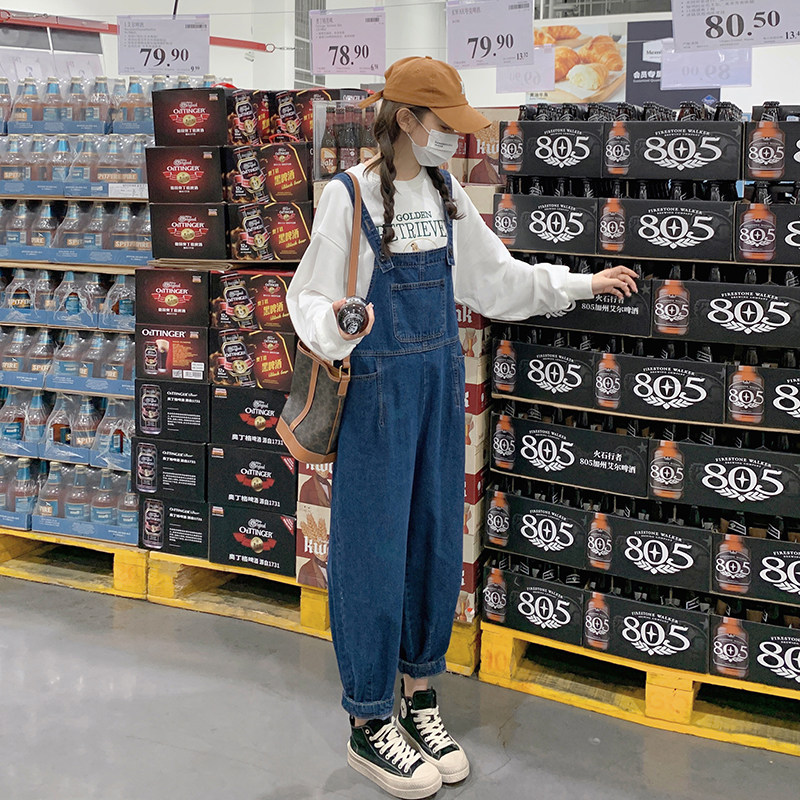 大货已出数据好蓝色牛仔背带裤150A--1801--P115控168，女装连体裤，2C170