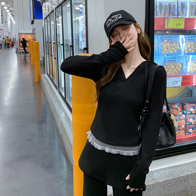 阔腿裤气质显瘦休闲风女装慵懒风秋冬时尚套装长袖春秋显瘦气质,女装套装/套裙,2D148