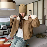 【新品】大货冬皮毛一体机车服2C075-261-P185-K268，女装短外套，2C075