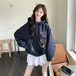 【 现货】刺绣连帽短外套女2026新款外套2C227/3305/P165K238图片