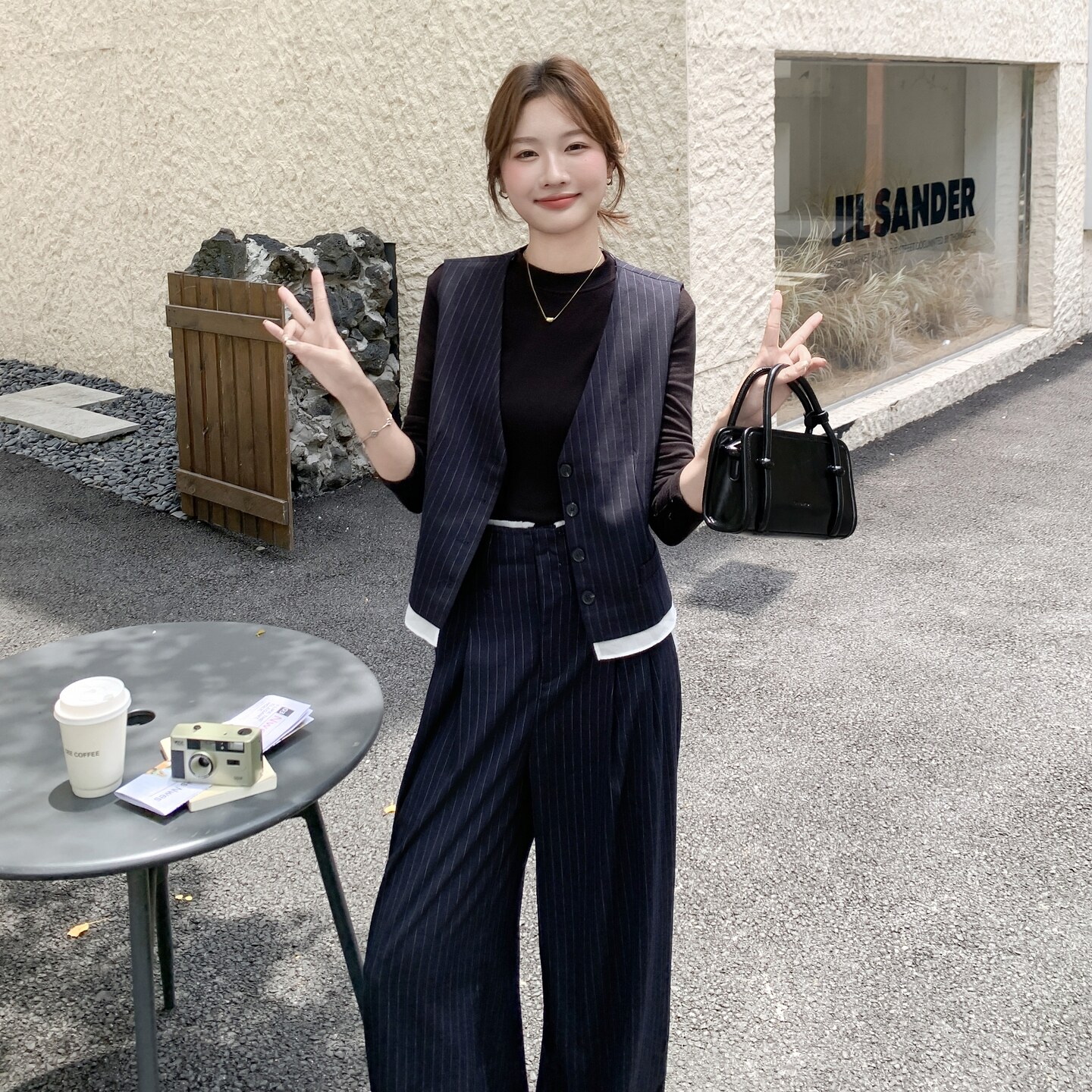 【现货】老钱风马甲套装设计师款088-7739 P185 K258图片