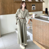 【2025现货】套装外套+阔腿裤赠皮带2C277-7706-P175-K238，女装套装/套裙，2C277