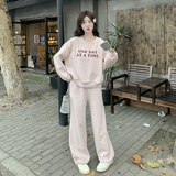现货：春装新款韩系流行刺绣卫衣裤子套装2C135-6873P175K258，女装套装/套裙，2C135