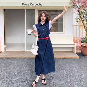 【 大货已出】短袖牛仔连衣裙女2025夏季2C227/2532/P155K208图片
