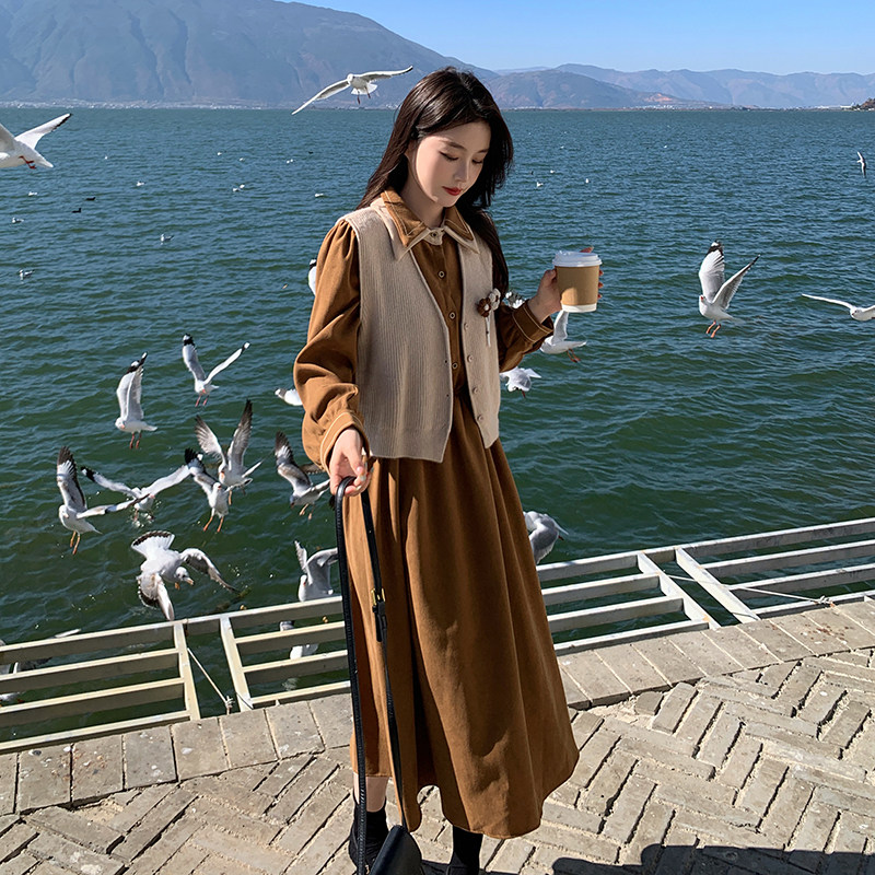 2C177-2023-P140-K218两件套连衣裙（现货）,女装连衣裙,2C177