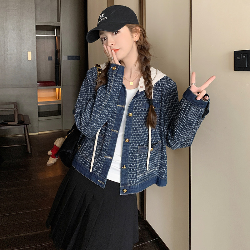 2026秋装新品通勤长袖牛仔外套2553P145K188,女装短外套,2C103