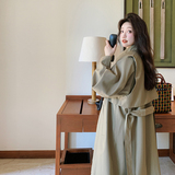 【】24年春季披肩两件套韩版风衣7天出货2401-P195-K255，女装风衣，2C317A