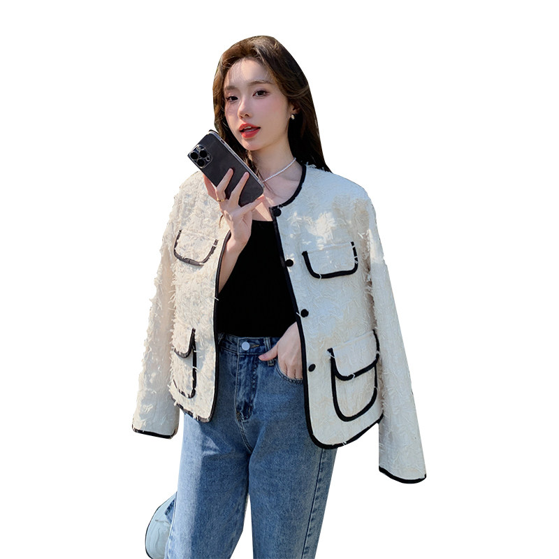 现货主推款！高端气质设计感小香风外套2C029-2329P150K218,女装短外套,2C029