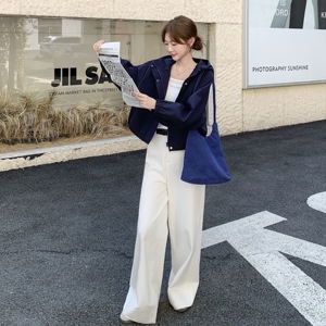 秋季连帽甜美长袖薄款短款短外套休闲春季春秋女装春秋气质短款图片