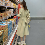 现货2025春季新款韩系浪漫抹茶仙女裙子2C057-A35-P130-K195，女装连衣裙，2C057