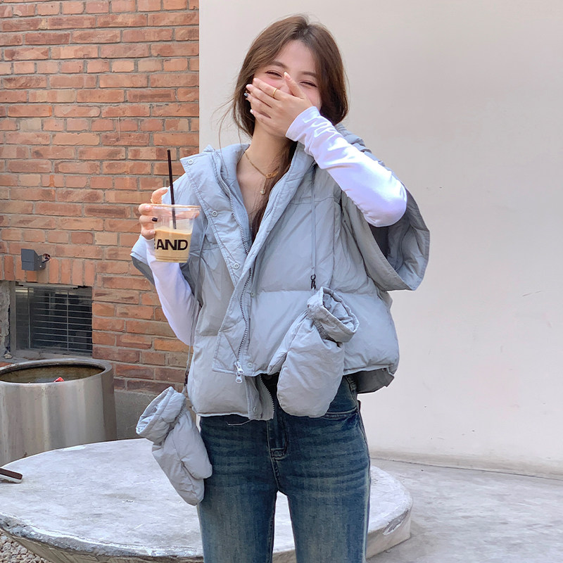 【数据款！现货！】90绒！袖子可拆卸羽绒服含手套D022-P275-K418,女装羽绒服,2C260