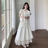 夏装新款甜美气质小香风花边半身裙两件套2C135-6895P145K218，女装套装/套裙，2C135