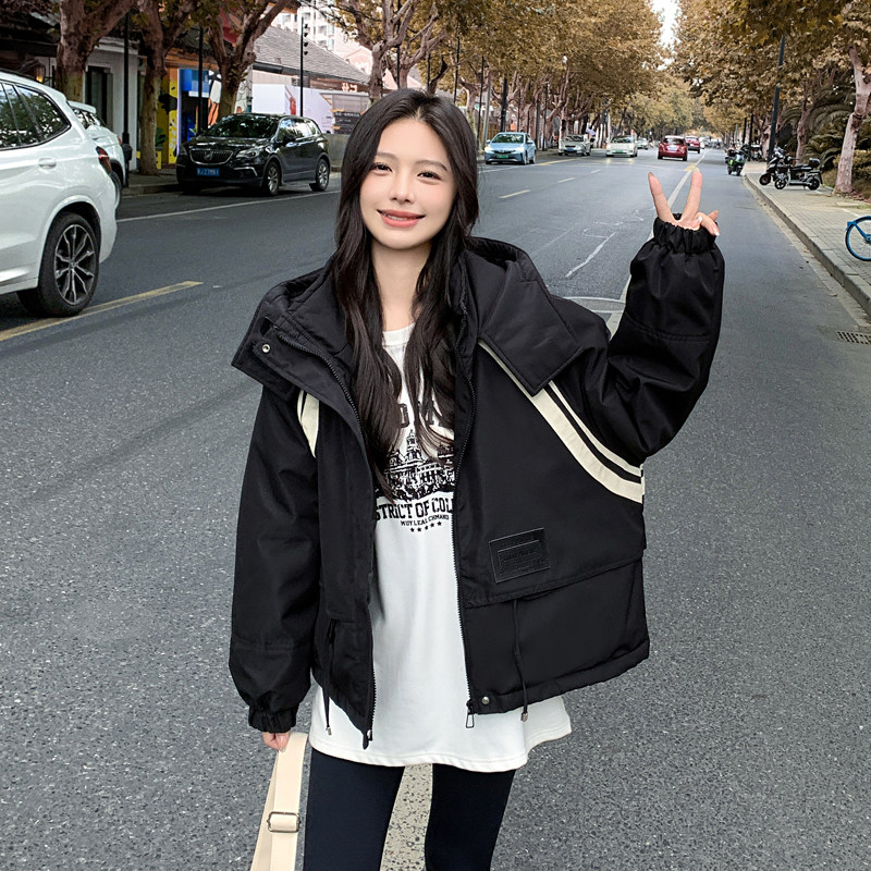 新品2025女装冬季红同款派克服外套266-p150-k228,女装棉衣/棉服,2C266
