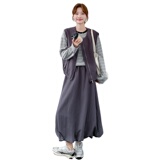 大货马甲+条纹T+半裙三件套2C206-L597-P185-K268，女装套装/套裙，2C206