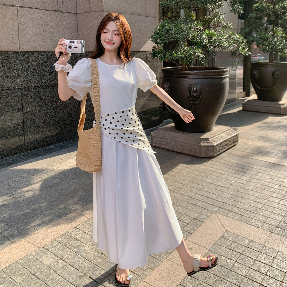 现货：夏装新款显瘦气质甜美花苞袖连衣裙2C135-8820P135K198,女装连衣裙,2C135