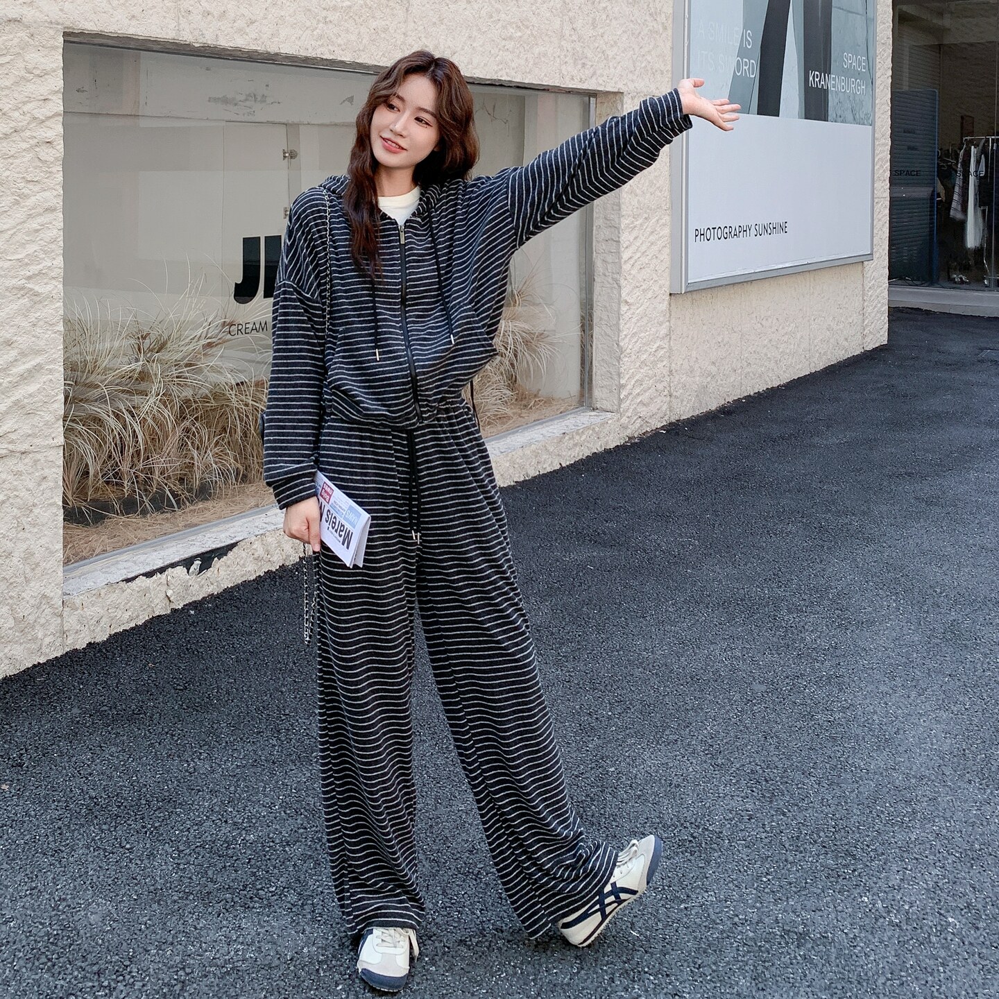 条纹卫衣套装2C206-L590-P175-K258,女装套装/套裙,2C206