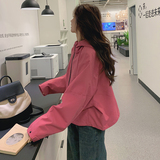 新款玫粉色冲锋衣外套2C170--3002--P145控198，女装短外套，2C170
