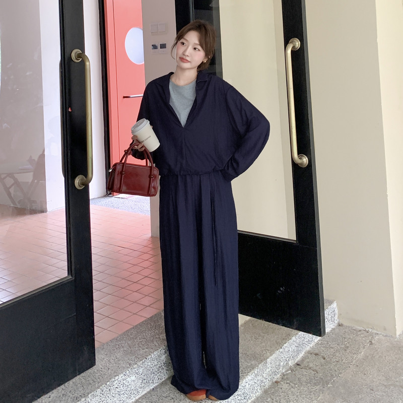 卡其色复古长袖外穿衬衫女秋2025新款韩版宽松显瘦小个子气质衬衣,女装套装/套裙,2C159
