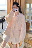 粉色立体花朵外套女2025春季新款韩系超好看气质甜美减龄短款上衣，女装短外套，2C230