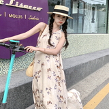 【现货】洋气挂脖蝴蝶印花连衣裙088-6625p105k158，女装连衣裙，2C088