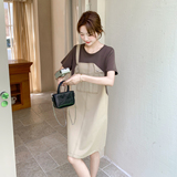 现货主推25夏装新款休闲假两件套连衣裙2D044-767-P115-K175，女装连衣裙，衣珂纱朗