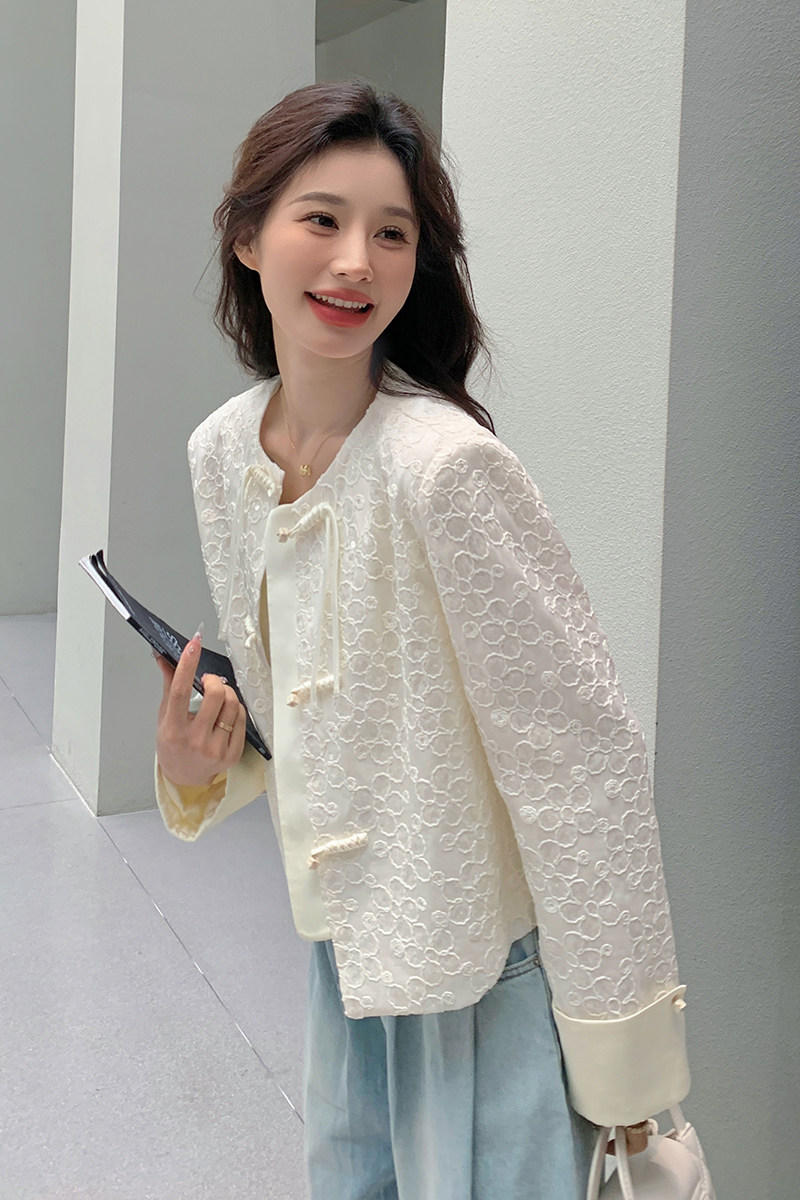 小香风盘扣亮片外套女欧洲站2026春秋季新款风气质显瘦夹克上衣,女装短外套,2C166