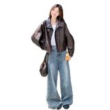 2025秋季皮衣短款RF2C290-6868#-P165-K248，女装短外套，2C290